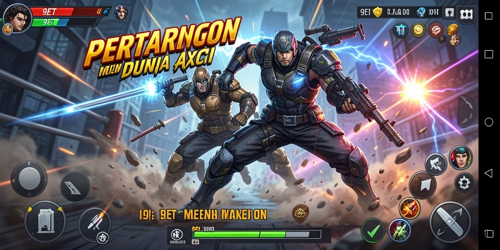Gameplay seru dalam 9ET yang menggugah adrenalin.
