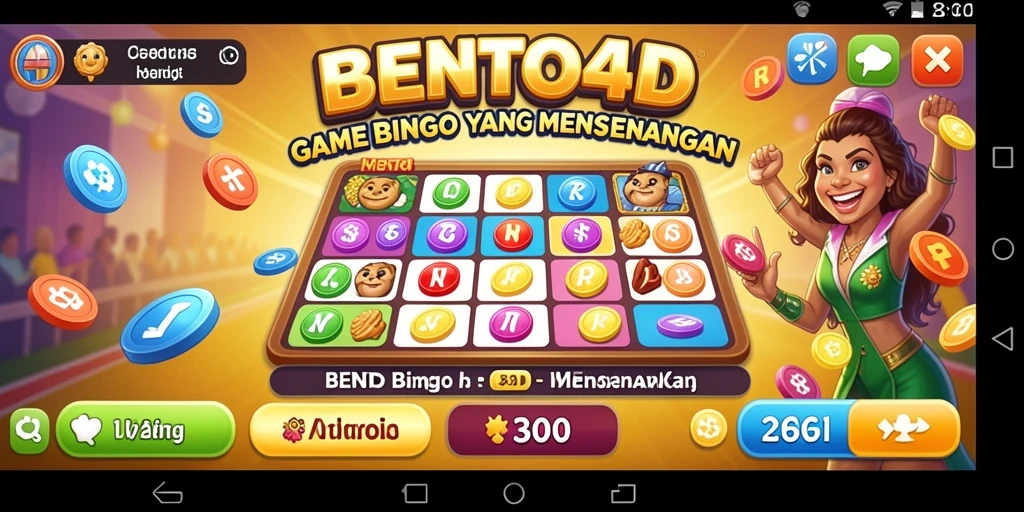 Screenshot BENTO4D menampilkan permainan Bingo yang seru dan interaktif.