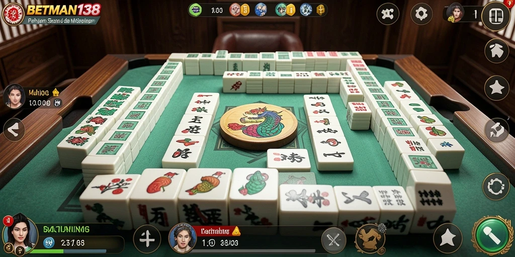 Screenshot BETMAN138 yang menunjukkan aksi permainan Mahjong yang seru.