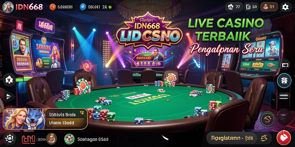 Tampilan gameplay IDN668 yang menarik dan interaktif dalam Live Casino.