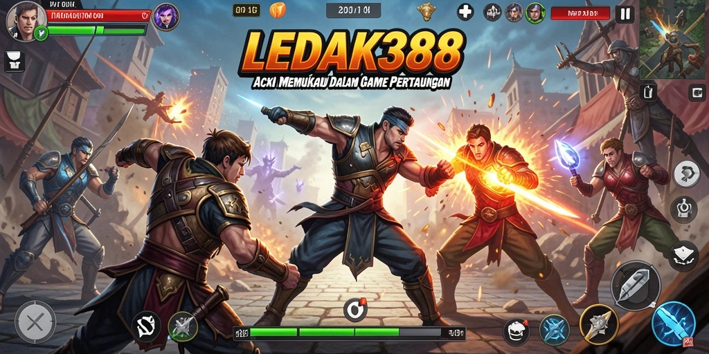 Tampilan aksi mendebarkan dalam LEDAK388 dengan karakter yang dinamis.