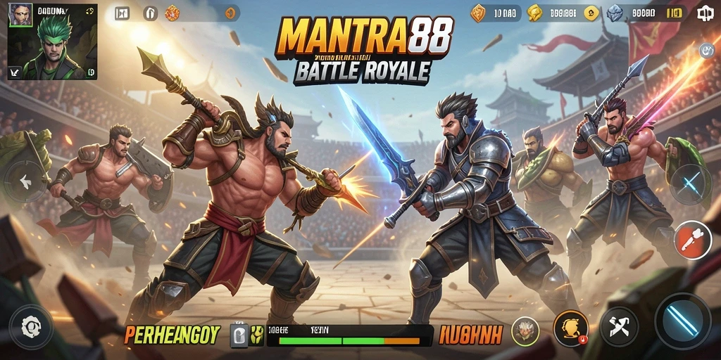 Gameplay seru dengan adrenalin tinggi di pulau MANTRA88.