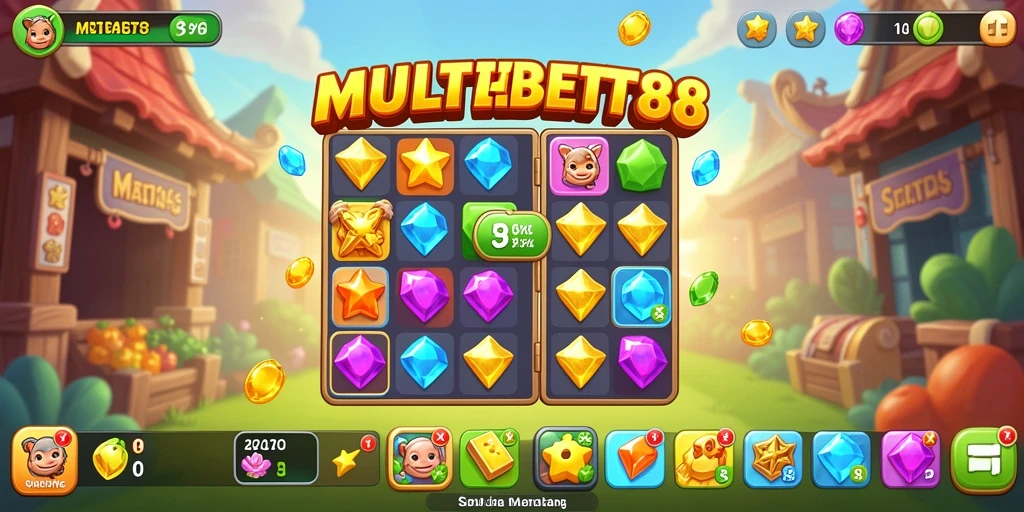 Tampilan gameplay seru dan warna-warni dari MULTIBET88.