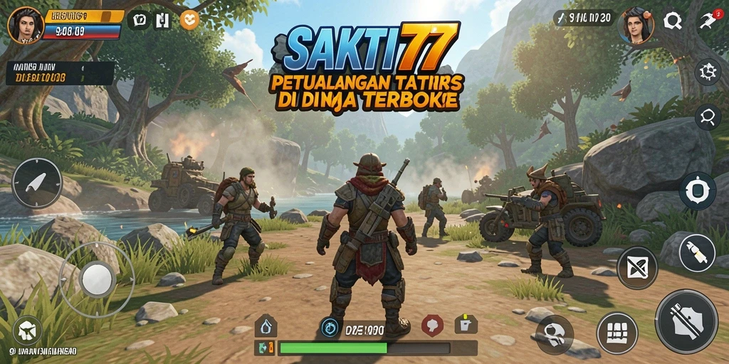 Tampilan gameplay <strong>SAKTI77</strong> di dunia terbuka yang menakjubkan.